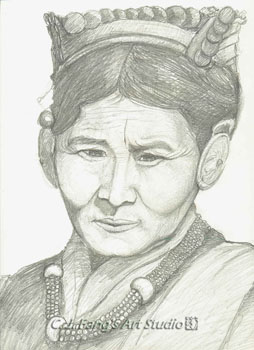 Tibet old woman-1